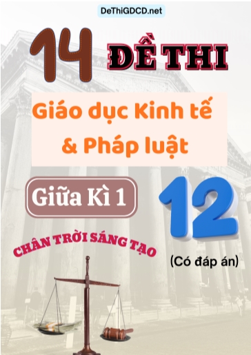 Bộ 14 Đề thi giữa kì 1 môn Giáo dục Kinh tế & Pháp luật Lớp 12 sách Chân Trời Sáng Tạo (Có đáp án)